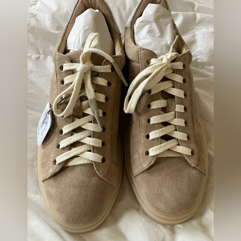 ELEVENTY Low Top Suede Sneaker. NWT in box